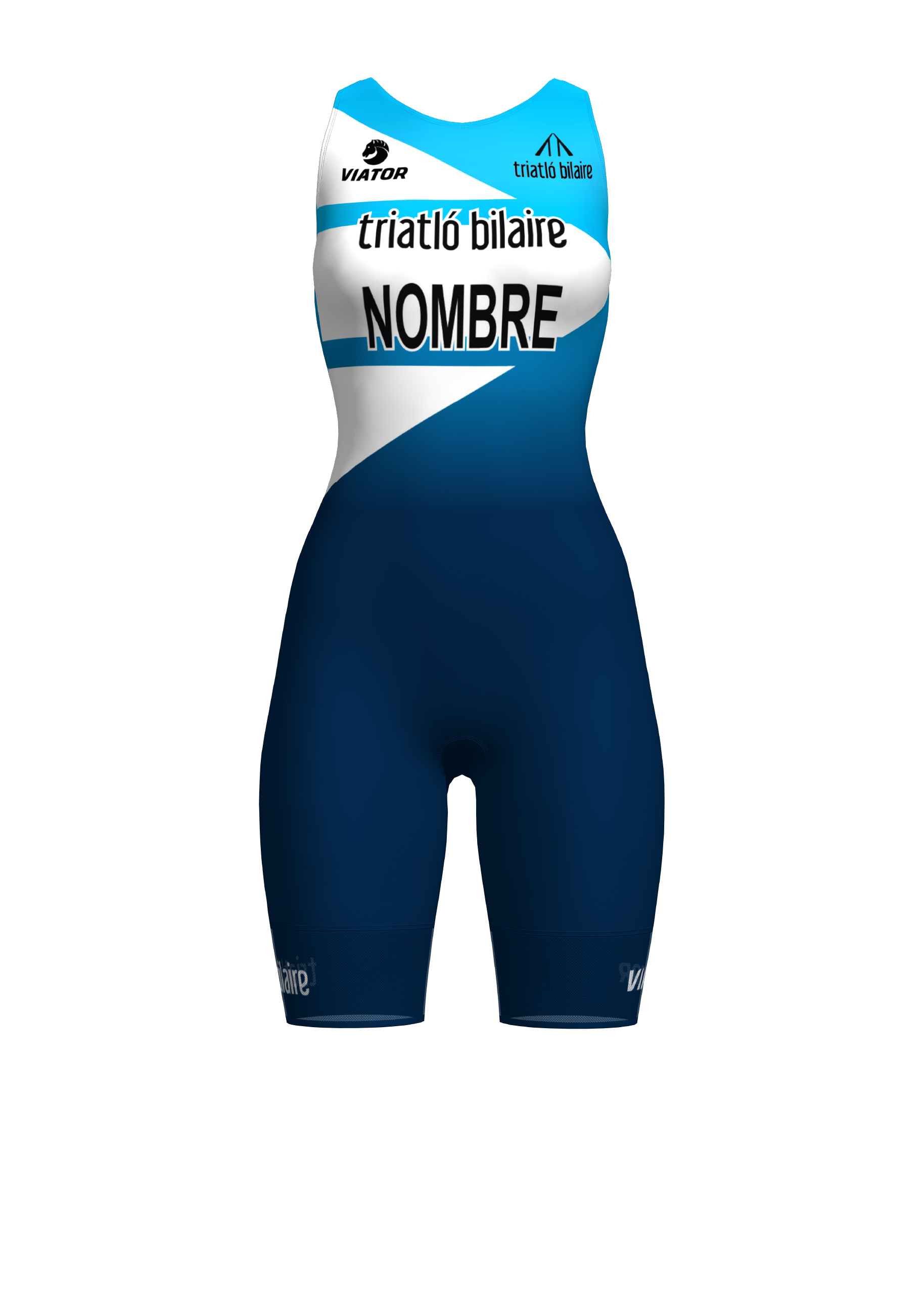 Prendra triatlon personalizada trisuit kompress azul 